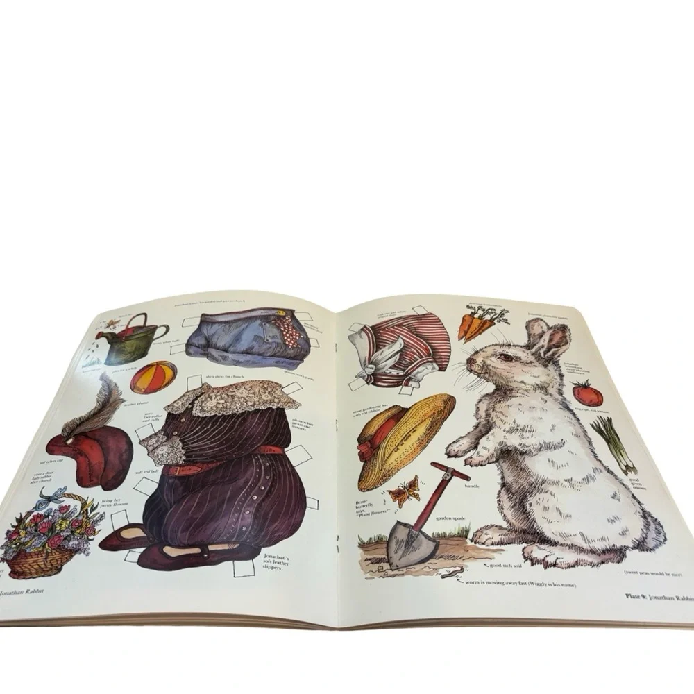 Vintage 1986 Victorian Pets Paper Dolls in Full Color Evelyn Gathings Dover Book